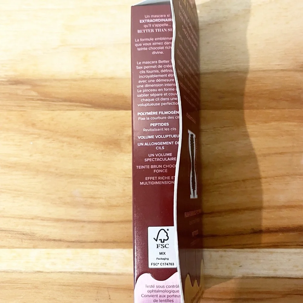 NIB TOO FACED Better Than Sex Volumizing and Lengthening Mascara in Chocolate